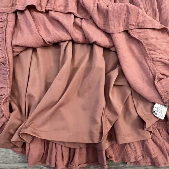 Aeropostale Womens Crocheted Lace V-Neck Fit & Flare Mini Dress Size Medium Rose - Picture 5 of 10